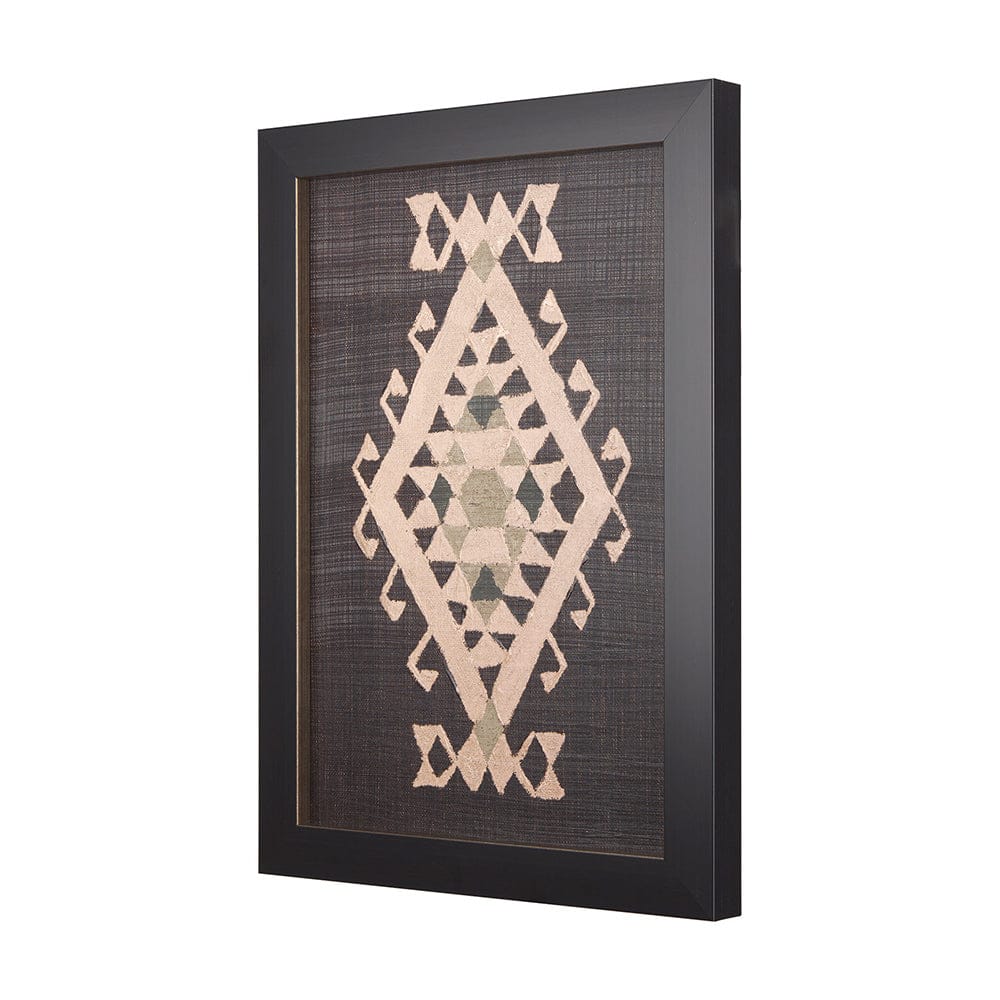Mercana - Brown Tapestry VI by Mercana Studio a Hand Embellished Textured Framed Art Print - 14022 view 9