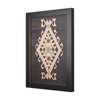 Mercana - Brown Tapestry VI by Mercana Studio a Hand Embellished Textured Framed Art Print - 14022 view 9
