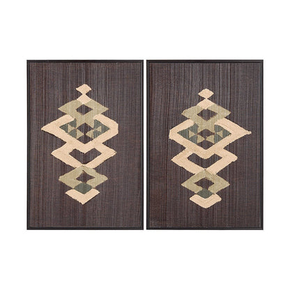 Mercana - Brown Tapestry VII by Mercana Studio a Hand Embellished Textured Framed Art Print - 14023 view 1