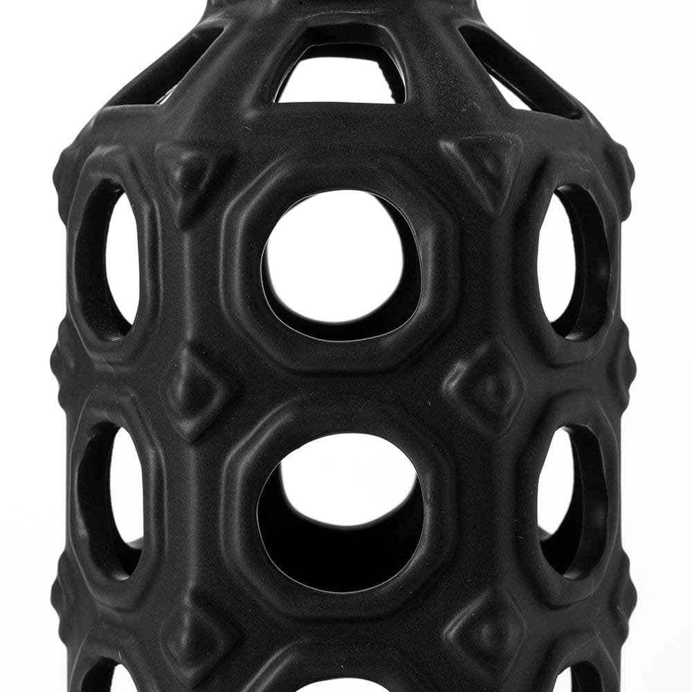 Mercana - Brunel Large Black Drum-Shaped Ceramic Vase - 68785_CLOSEOUT view 7