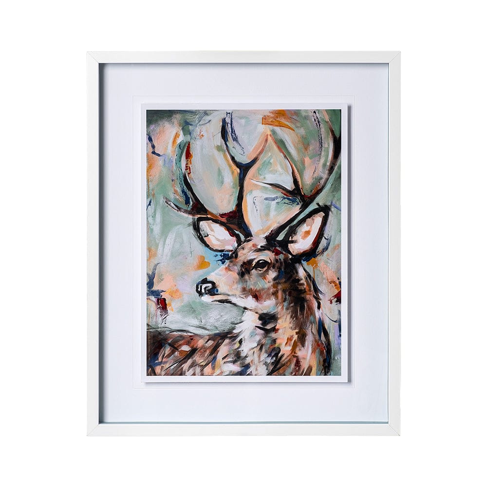 Mercana - Buck by Altamura a Hand Embellished Textured Framed Art Print Matted under Glass - 12729 view 1