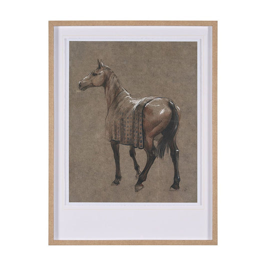 Mercana - Buckskin Blanket by Mercana Studio a Hand Embellished Textured Framed Art Print - 15150 view 1