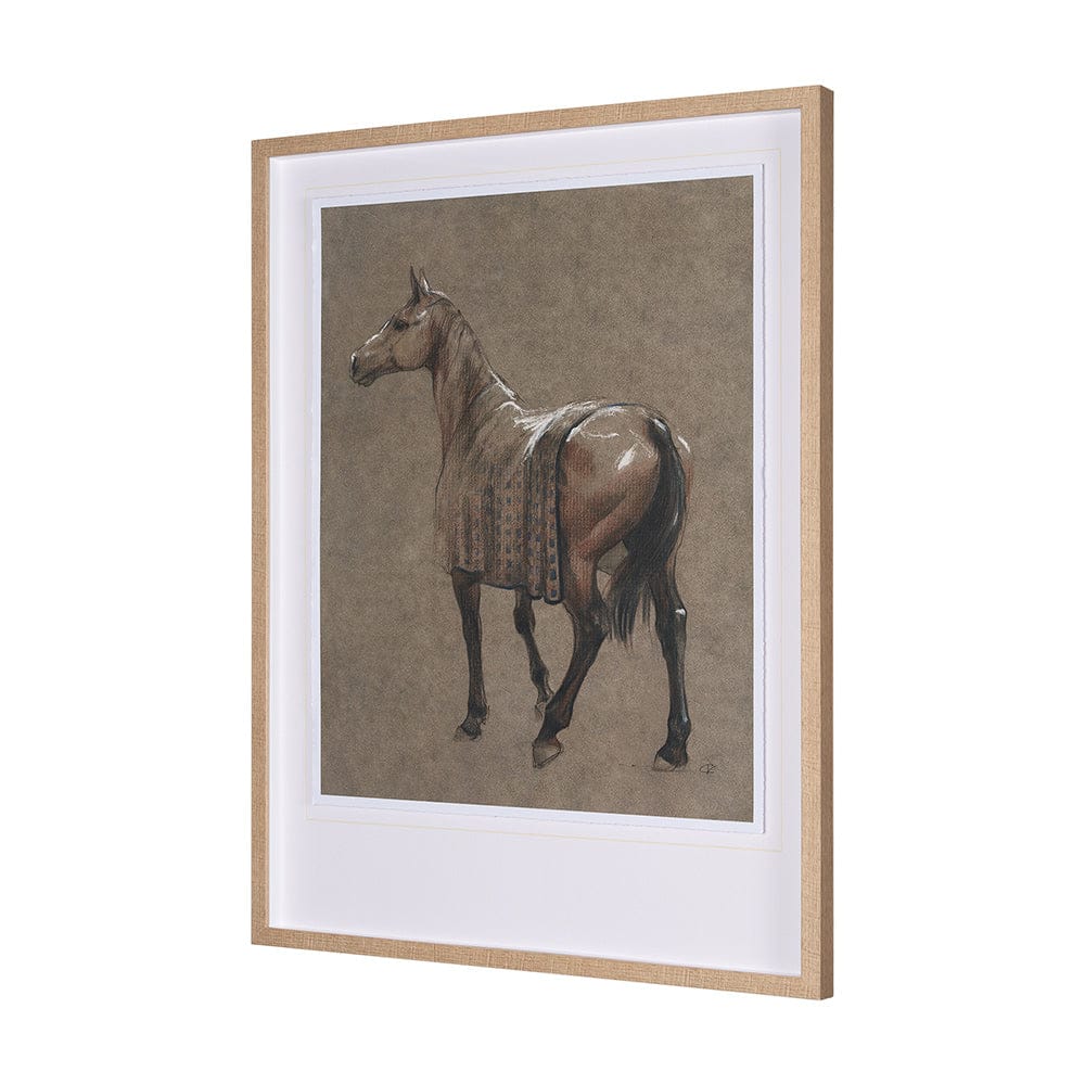 Mercana - Buckskin Blanket by Mercana Studio a Hand Embellished Textured Framed Art Print - 15150 view 2