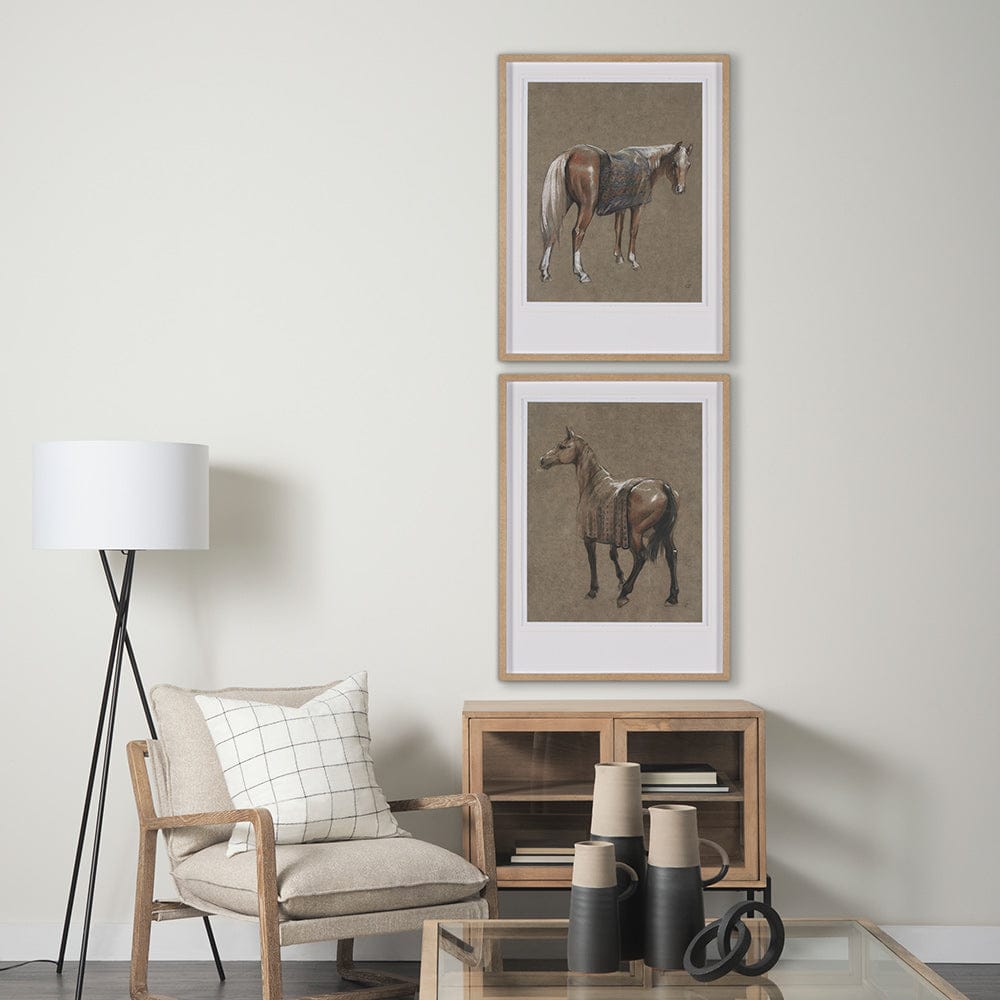Mercana - Buckskin Blanket by Mercana Studio a Hand Embellished Textured Framed Art Print - 15150 view 8