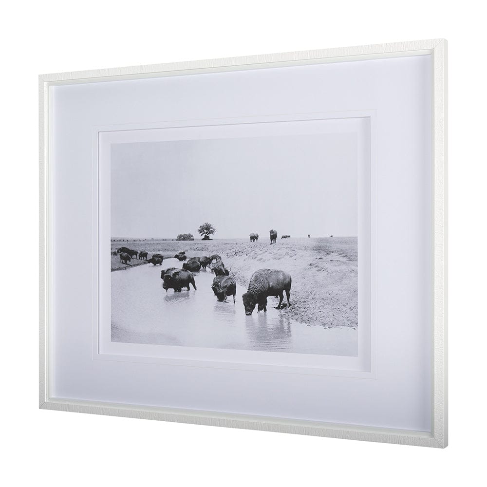 Mercana - Buffalo Brook by Mercana Studio a Hand Embellished Textured Framed Art Photograph Matted under Glass - 14940 view 2