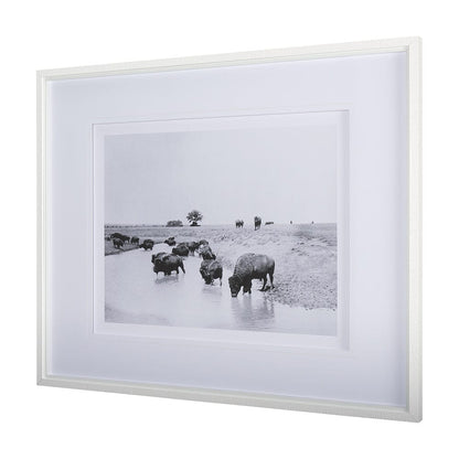 Mercana - Buffalo Brook by Mercana Studio a Hand Embellished Textured Framed Art Photograph Matted under Glass - 14940 view 2