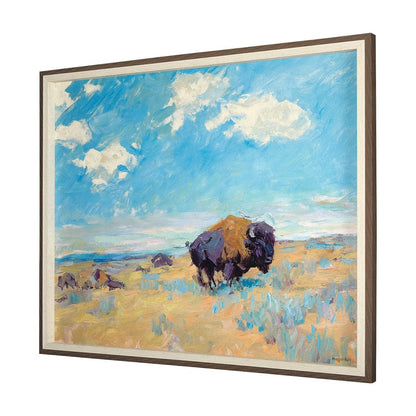 Mercana - Buffalo by Mercana Studio a Hand Embellished Textured Framed Art Photograph - 14938 view 2