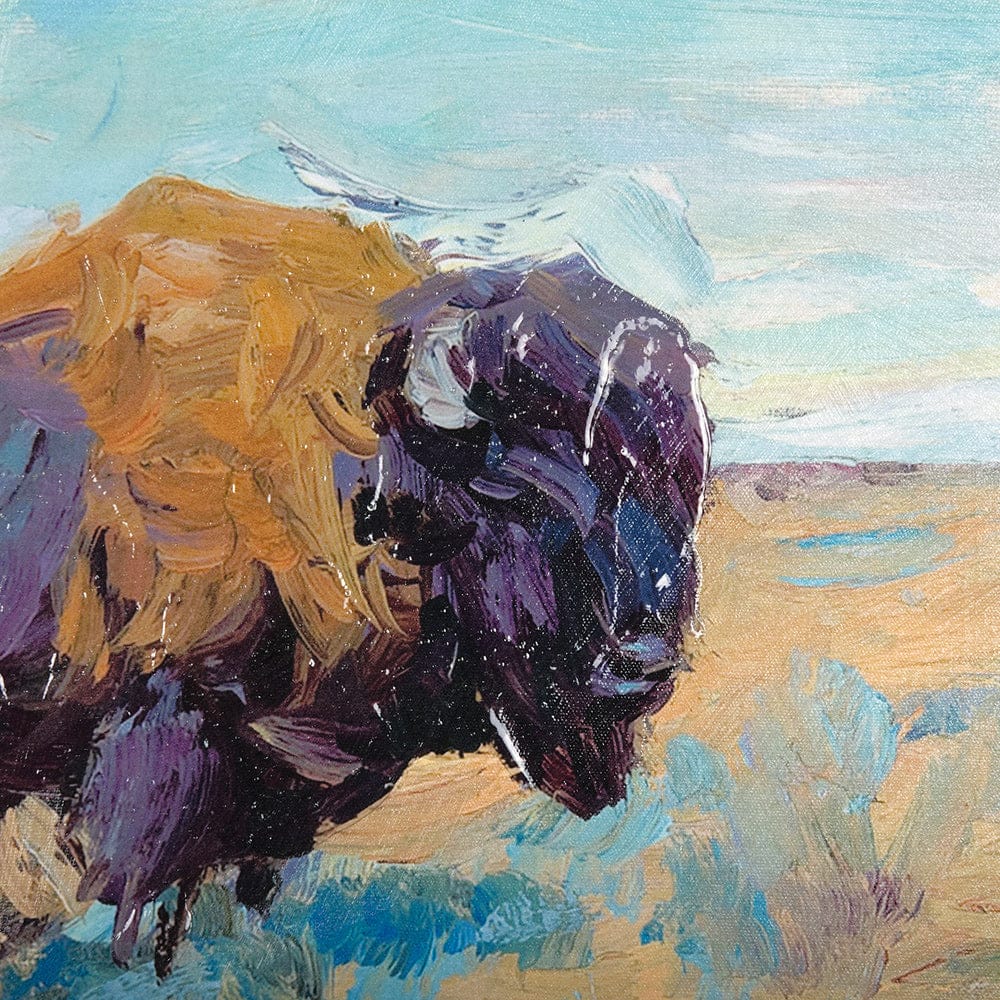 Mercana - Buffalo by Mercana Studio a Hand Embellished Textured Framed Art Photograph - 14938 view 6