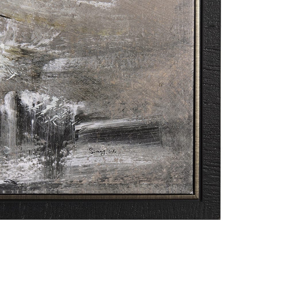 Mercana - Bull by Mercana Studio a Hand Embellished Textured Framed Canvas - 102579-FL view 3