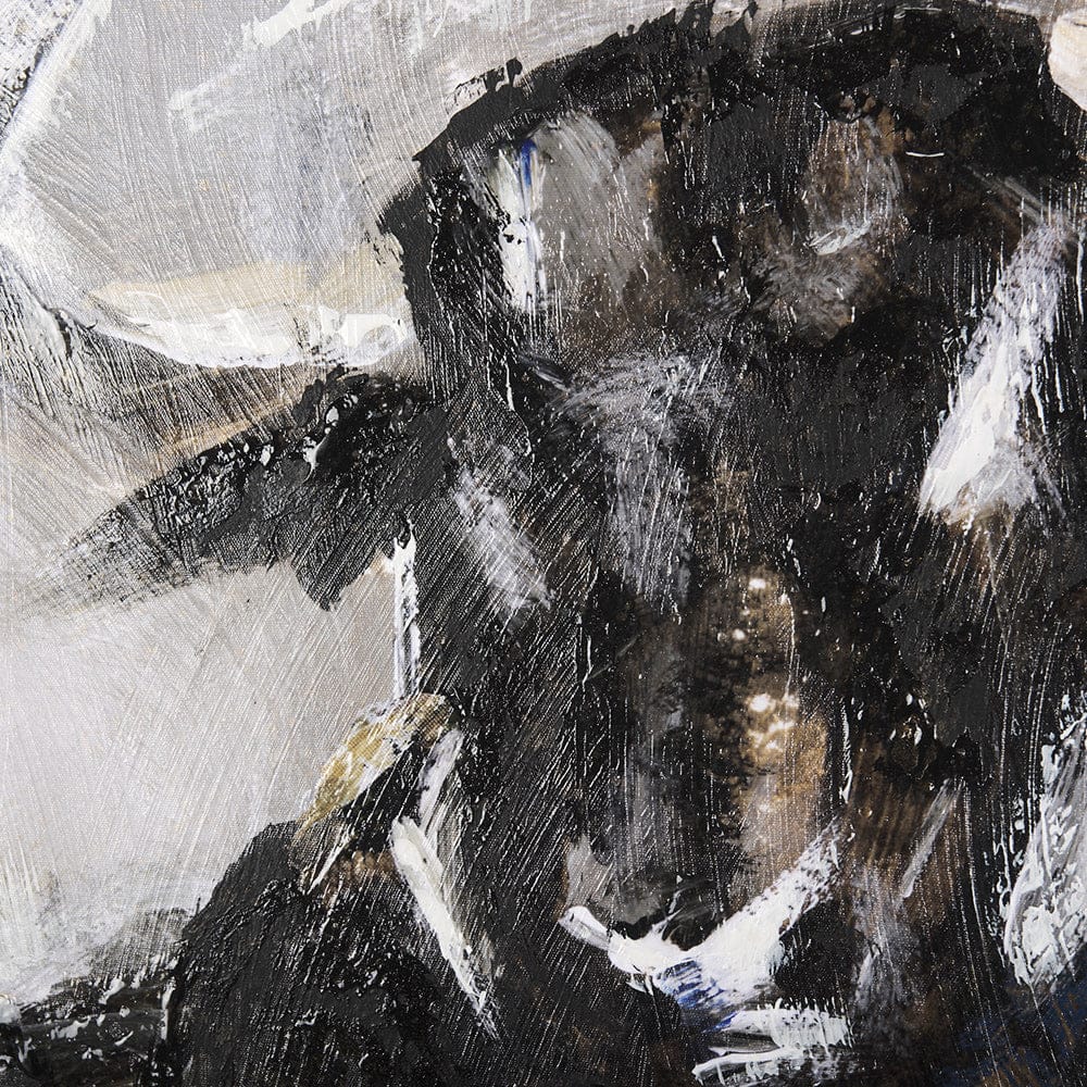 Mercana - Bull by Mercana Studio a Hand Embellished Textured Framed Canvas - 102579-FL view 7