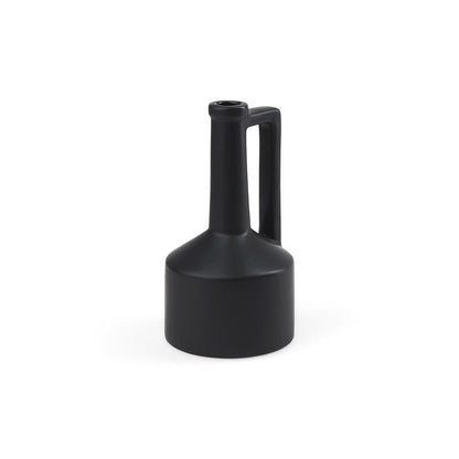 Mercana - Burton 10.8H Small Matte Black Ceramic Jug Vase - 69985 view 1