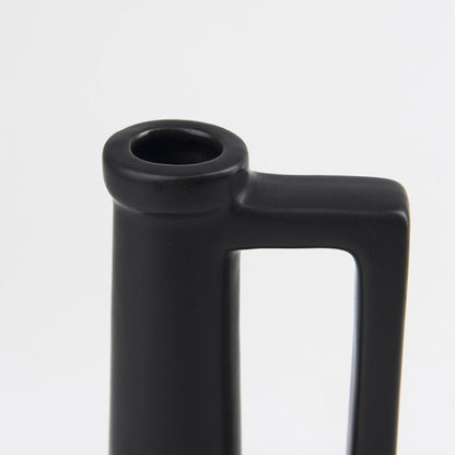 Mercana - Burton 10.8H Small Matte Black Ceramic Jug Vase - 69985 view 5