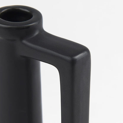 Mercana - Burton 10.8H Small Matte Black Ceramic Jug Vase - 69985 view 6