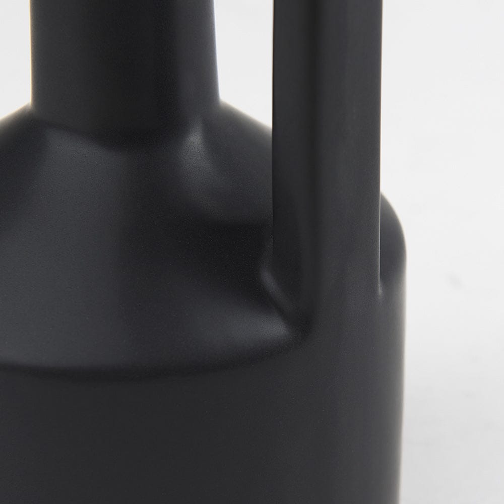 Mercana - Burton 10.8H Small Matte Black Ceramic Jug Vase - 69985 view 7