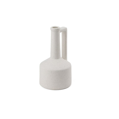 Mercana - Burton 10.8H Small White Ceramic Jug Vase - 69982 view 1
