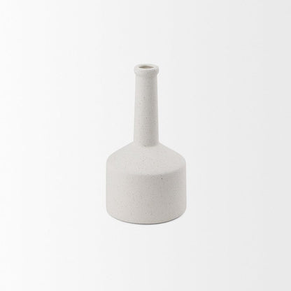 Mercana - Burton 10.8H Small White Ceramic Jug Vase - 69982 view 2