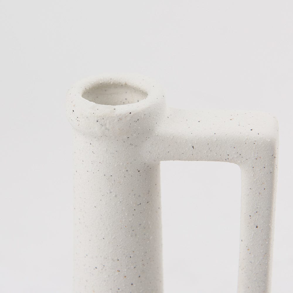 Mercana - Burton 10.8H Small White Ceramic Jug Vase - 69982 view 5