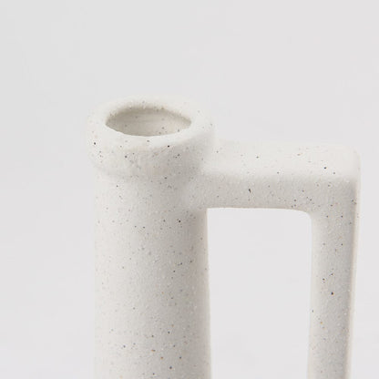 Mercana - Burton 10.8H Small White Ceramic Jug Vase - 69982 view 5