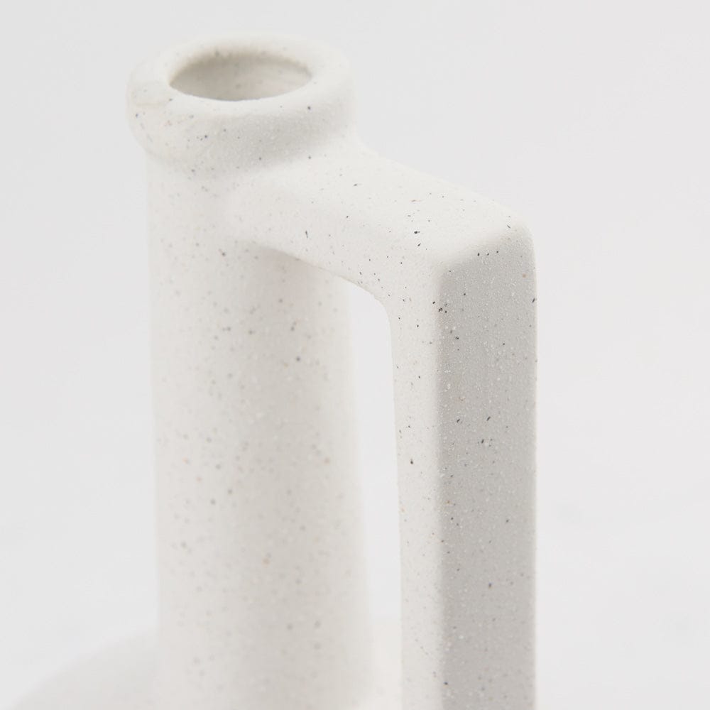 Mercana - Burton 10.8H Small White Ceramic Jug Vase - 69982 view 6