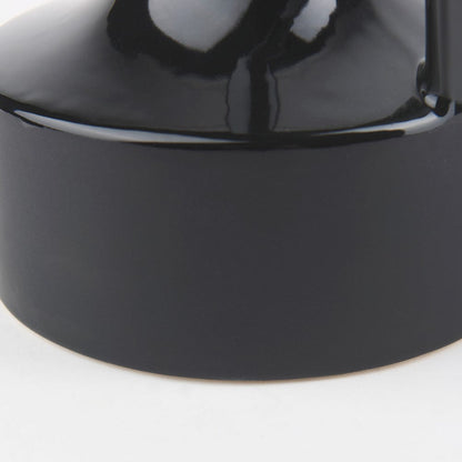 Mercana - Burton 11.6H Medium Glossy and Matte Black Ceramic Jug Vase - 69980 view 10