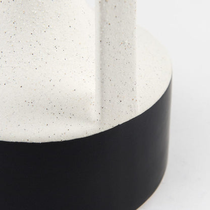 Mercana - Burton 11.6H Medium White and Black Ceramic Jug Vase - 69649 view 7