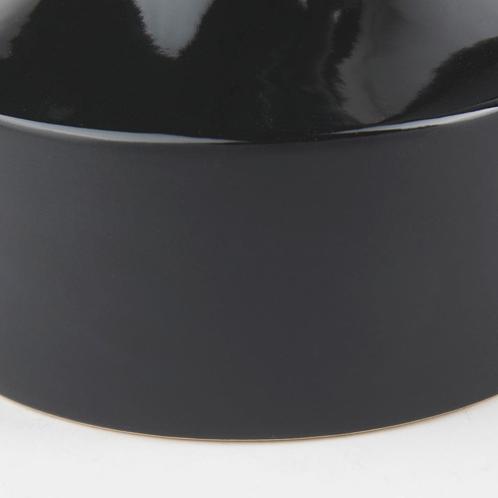Mercana - Burton 13.1H Large Glossy and Matte Black Ceramic Jug Vase - 69981 view 10