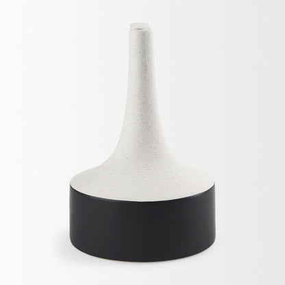 Mercana - Burton 13.1H Large White and Black Ceramic Jug Vase - 69650 view 2