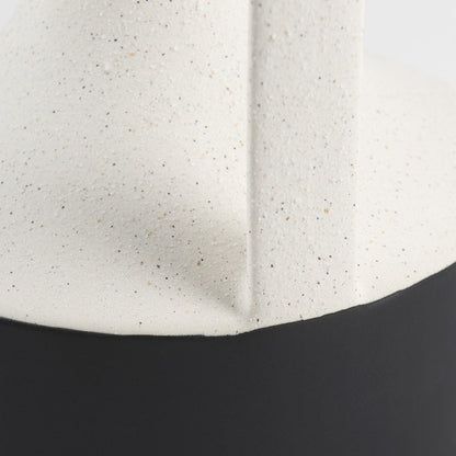 Mercana - Burton 13.1H Large White and Black Ceramic Jug Vase - 69650 view 7