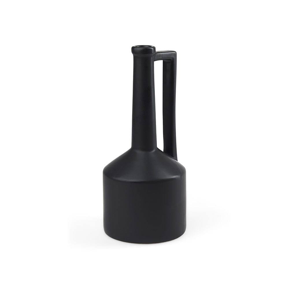 Mercana - Burton 14.2H Medium Matte Black Ceramic Jug Vase - 69986 view 1