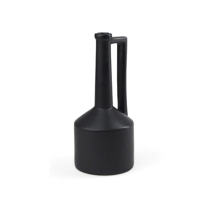 Mercana - Burton 14.2H Medium Matte Black Ceramic Jug Vase - 69986 view 1