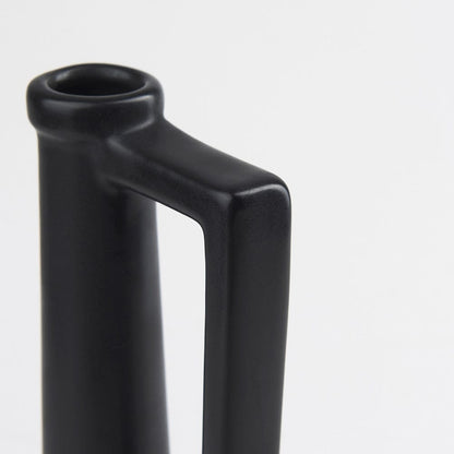 Mercana - Burton 14.2H Medium Matte Black Ceramic Jug Vase - 69986 view 6
