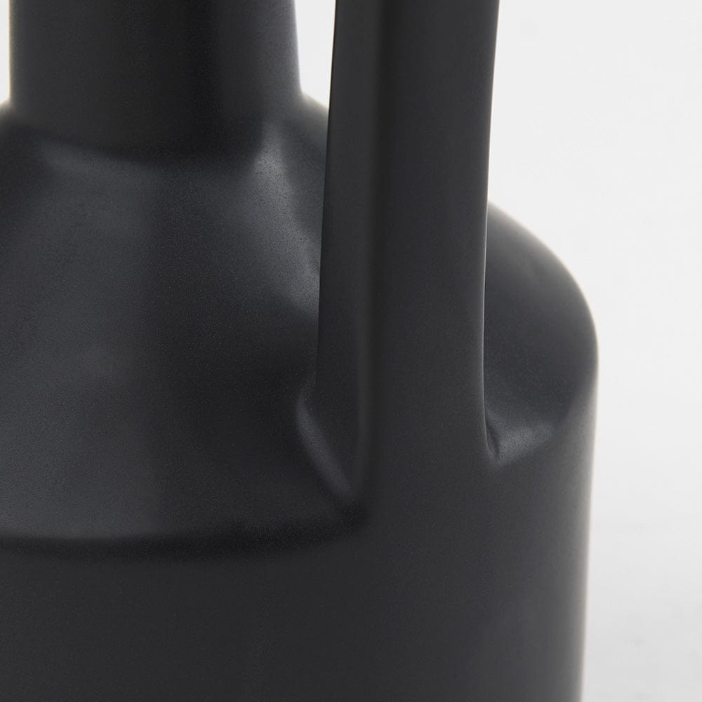 Mercana - Burton 14.2H Medium Matte Black Ceramic Jug Vase - 69986 view 7