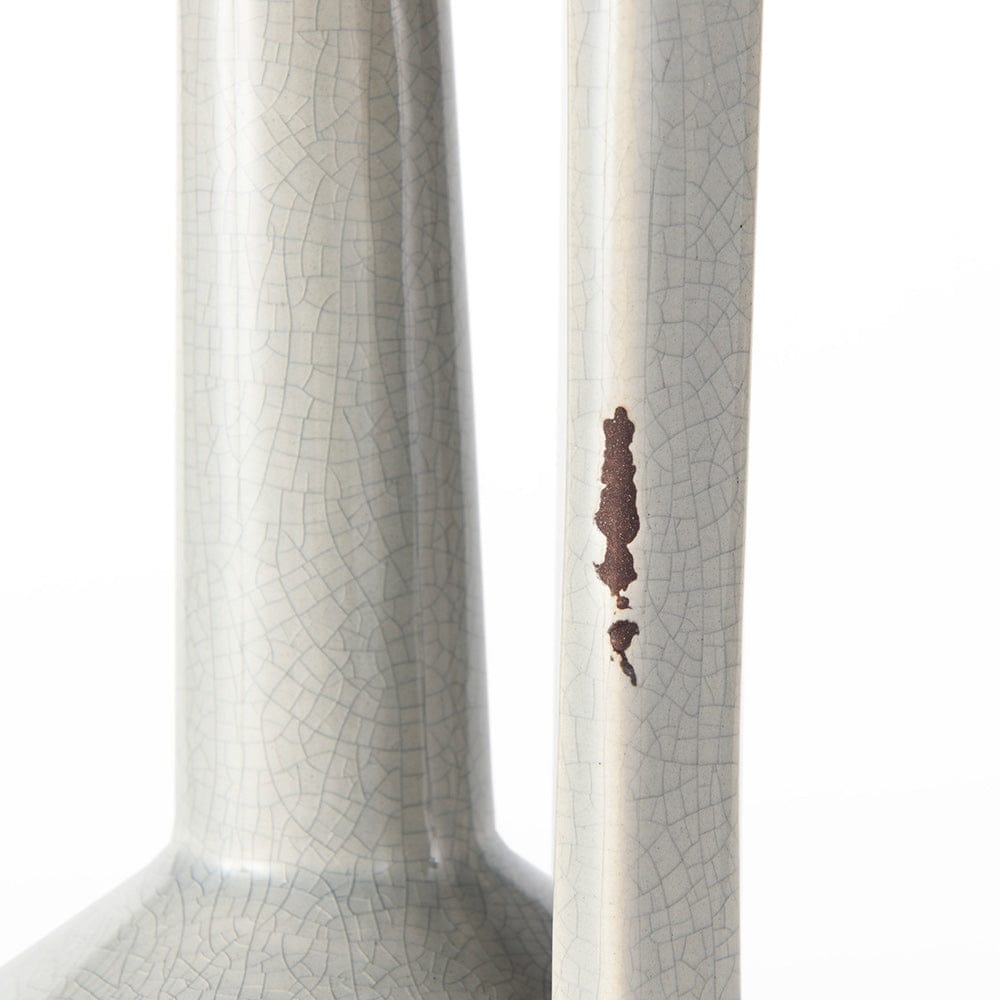 Mercana - Burton 14.2H Medium Two Tone Gray Ceramic Jug Vase - 30951 view 8