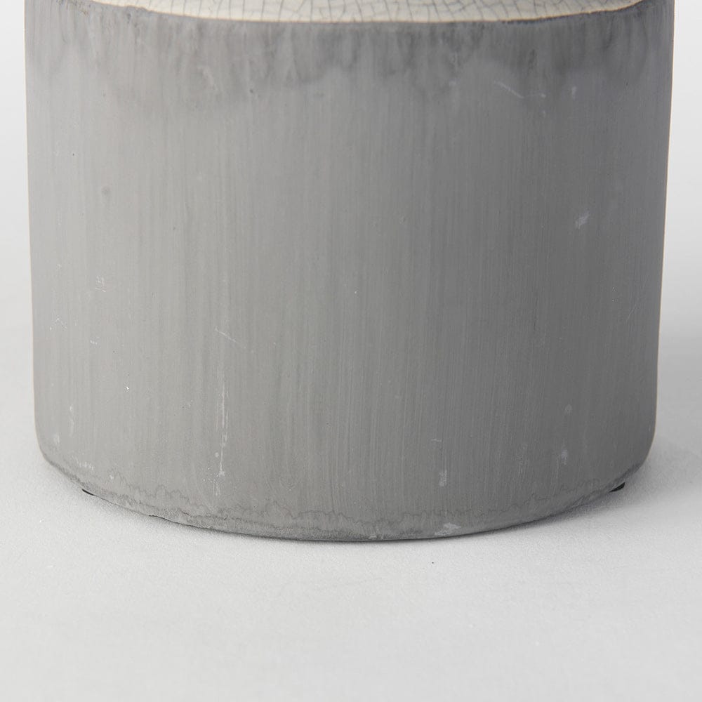 Mercana - Burton 14.2H Medium Two Tone Gray Ceramic Jug Vase - 30951 view 9