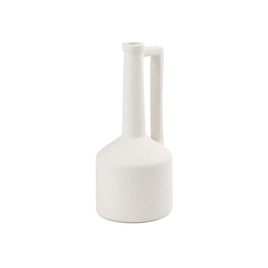 Mercana - Burton 14.2H Medium White Ceramic Jug Vase - 69983 view 1