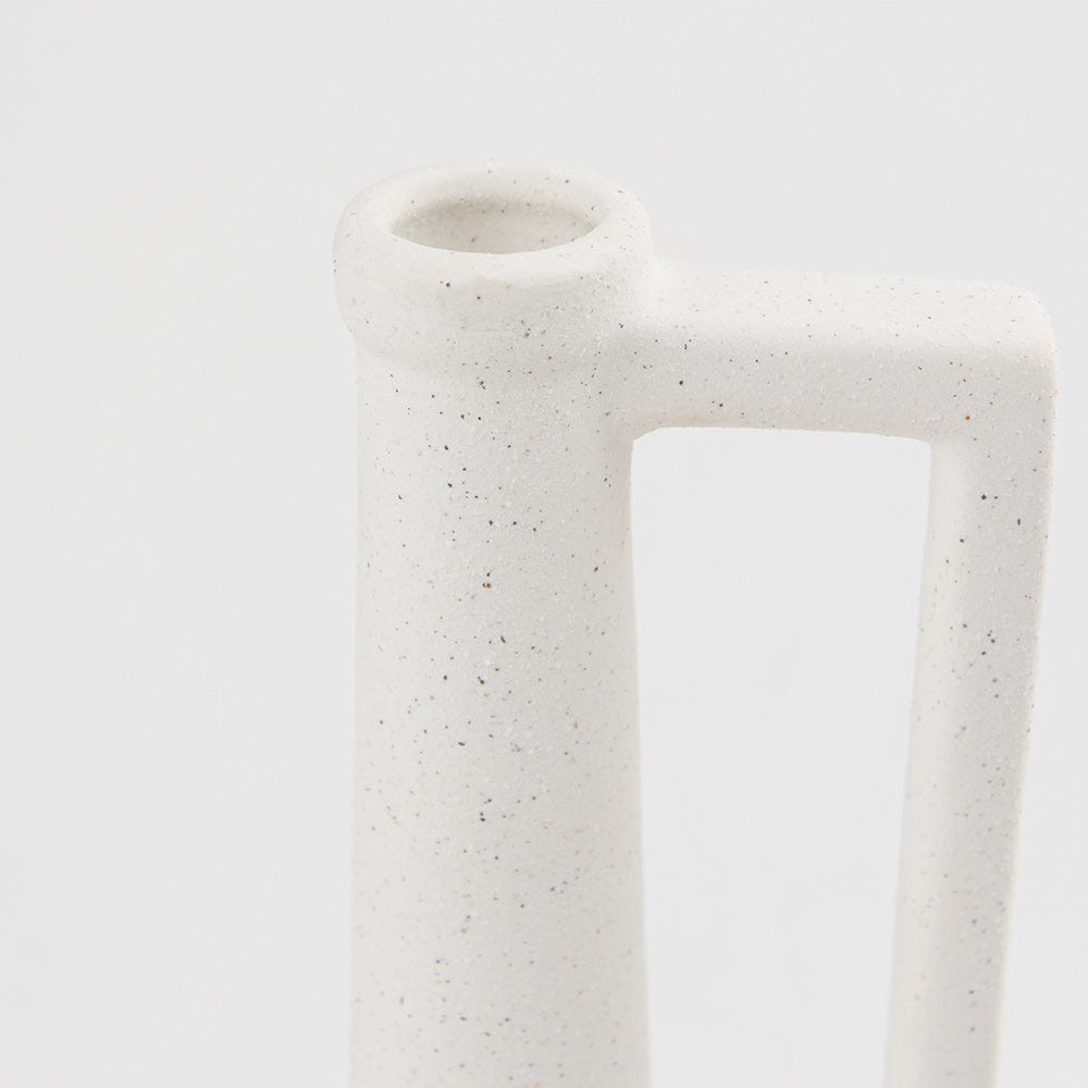 Mercana - Burton 14.2H Medium White Ceramic Jug Vase - 69983 view 5