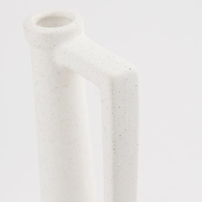 Mercana - Burton 14.2H Medium White Ceramic Jug Vase - 69983 view 6