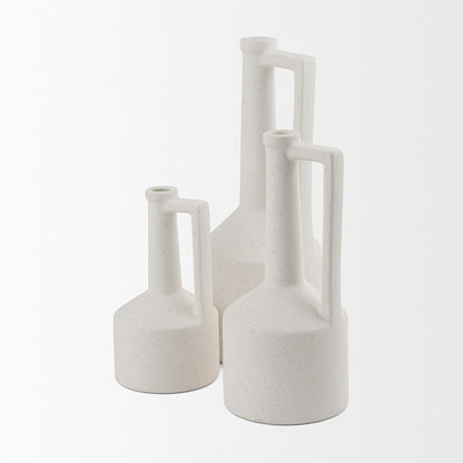 Mercana - Burton 14.2H Medium White Ceramic Jug Vase - 69983 view 11