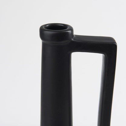 Mercana - Burton 17.1H Large Matte Black Ceramic Jug Vase - 69987 view 5