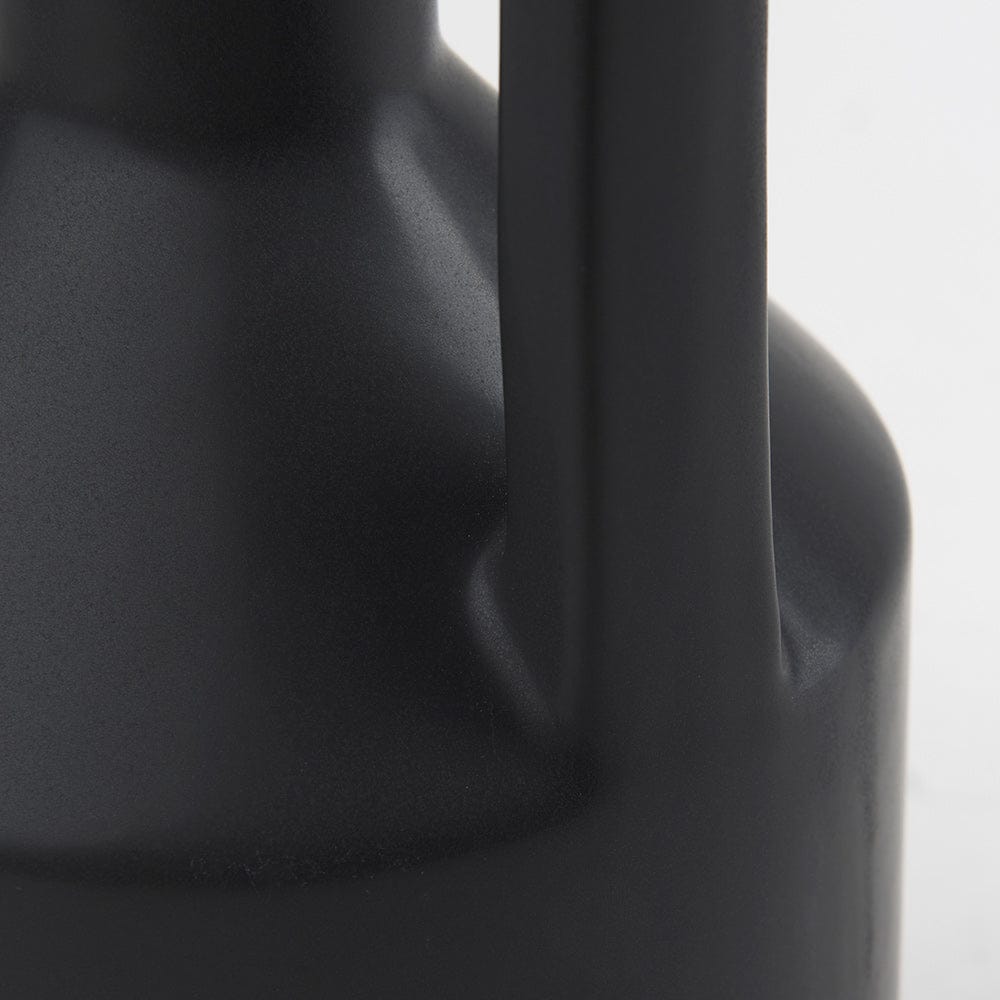 Mercana - Burton 17.1H Large Matte Black Ceramic Jug Vase - 69987 view 7