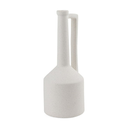 Mercana - Burton 17.1H Large White Ceramic Jug Vase - 69984 view 1