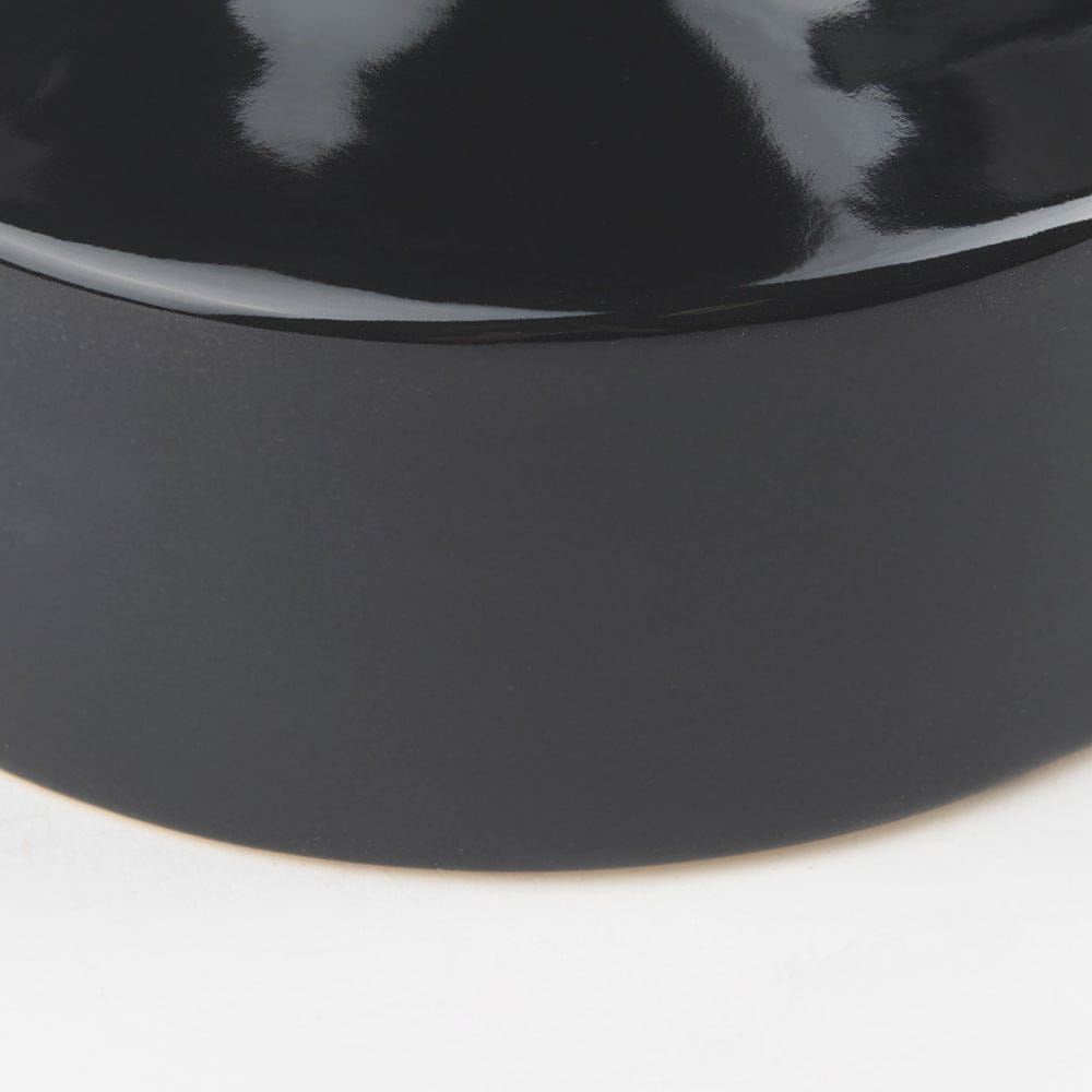 Mercana - Burton 8.3H Small Glossy and Matte Black Ceramic Jug Vase - 69979 view 10
