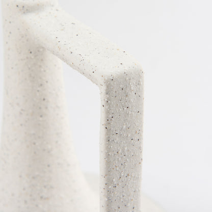 Mercana - Burton 8.3H Small White and Black Ceramic Jug Vase - 69648 view 6