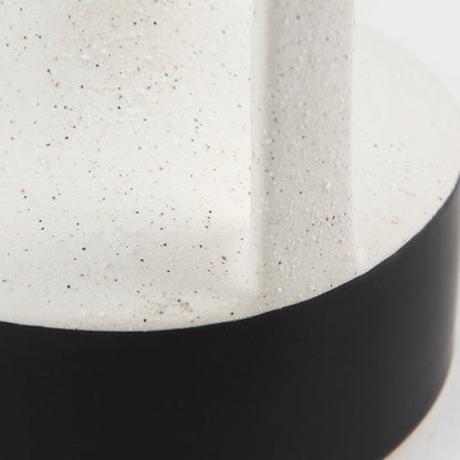 Mercana - Burton 8.3H Small White and Black Ceramic Jug Vase - 69648 view 7