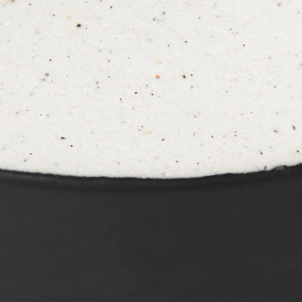 Mercana - Burton 8.3H Small White and Black Ceramic Jug Vase - 69648 view 8