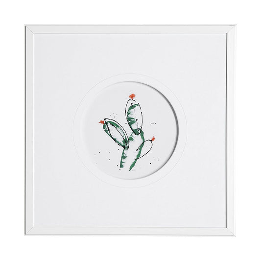 Mercana - Cactus I by Mercana Studio a Hand Embellished Textured Framed Art Print Matted under Glass - 13052 view 1