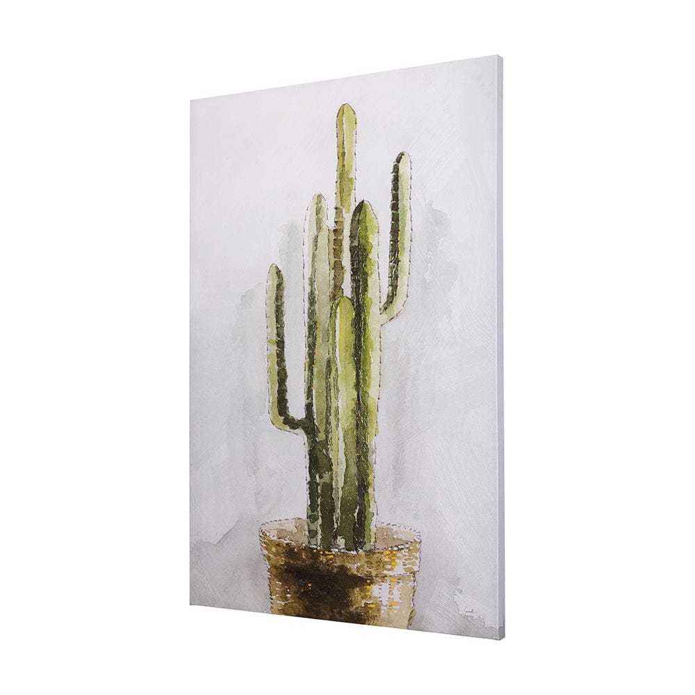 Mercana - cactus II by Mercana Studio a Hand Embellished Textured Canvas - 102322-S view 2