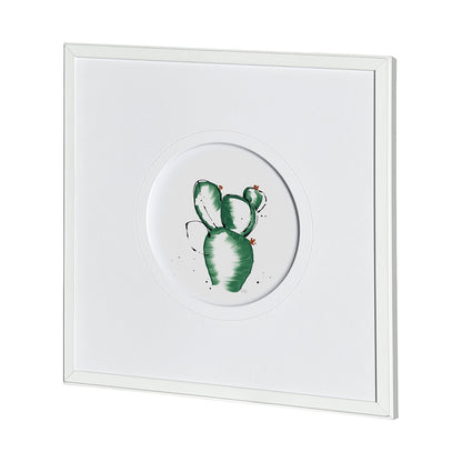 Mercana - Cactus II by Mercana Studio a Hand Embellished Textured Framed Art Print Matted under Glass - 13053 view 2