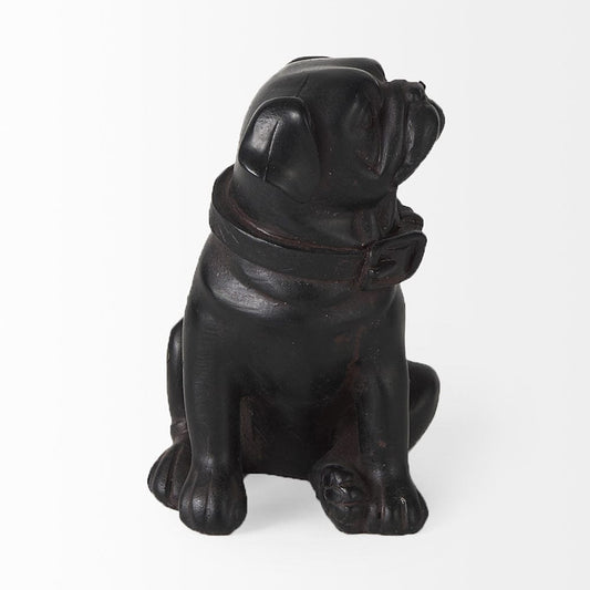 Mercana - Cadence 4L x 5W Black Resin Pug Dog - 57798 view 2