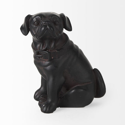Mercana - Cadence 4L x 5W Black Resin Pug Dog - 57798 view 3